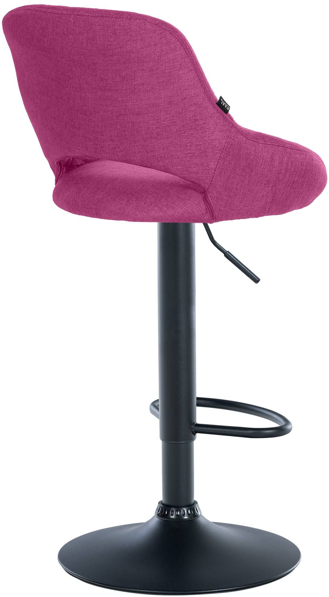 Barhocker Milet Stoff schwarz, lila