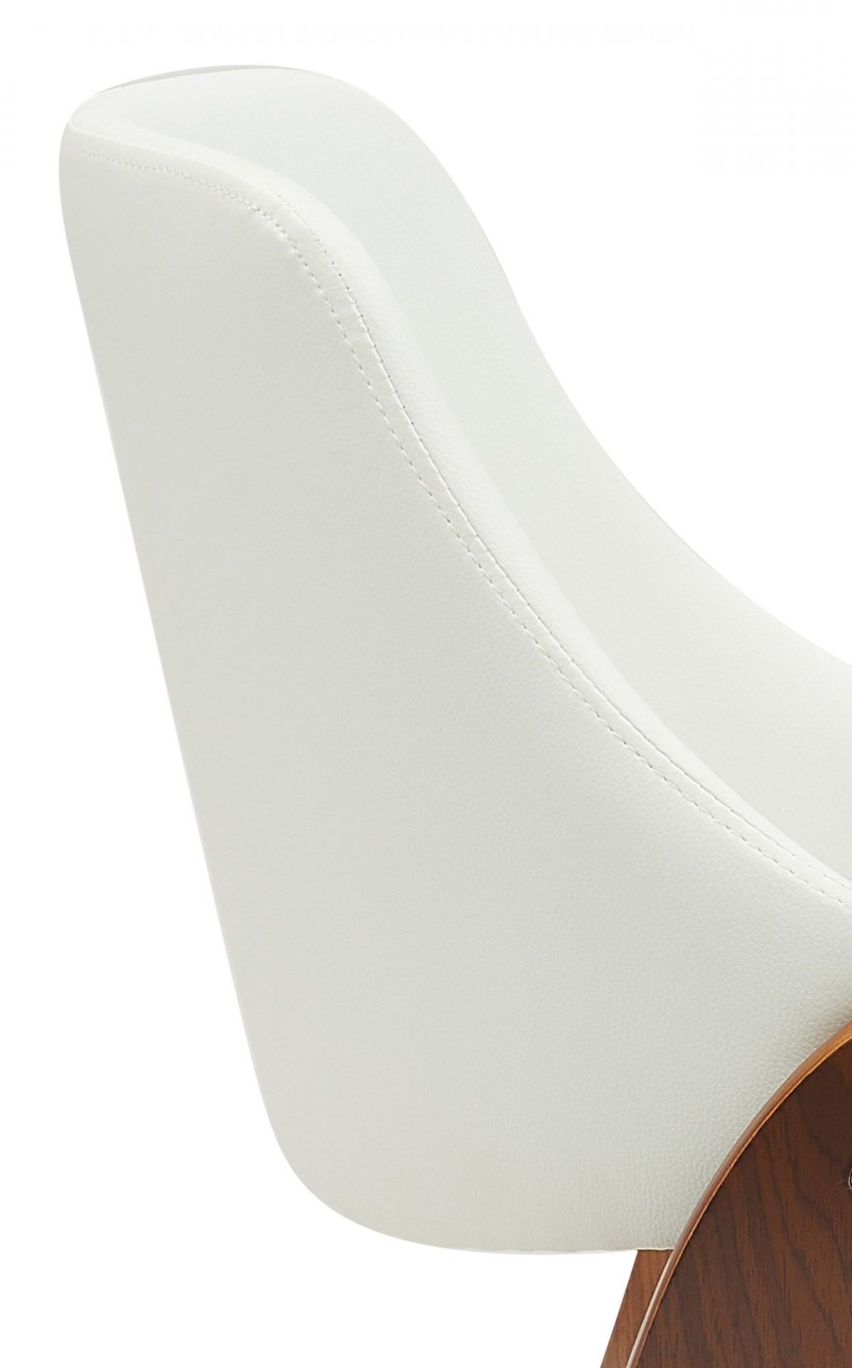 Esszimmerstuhl Vangale Kunstleder, walnuss/weiß