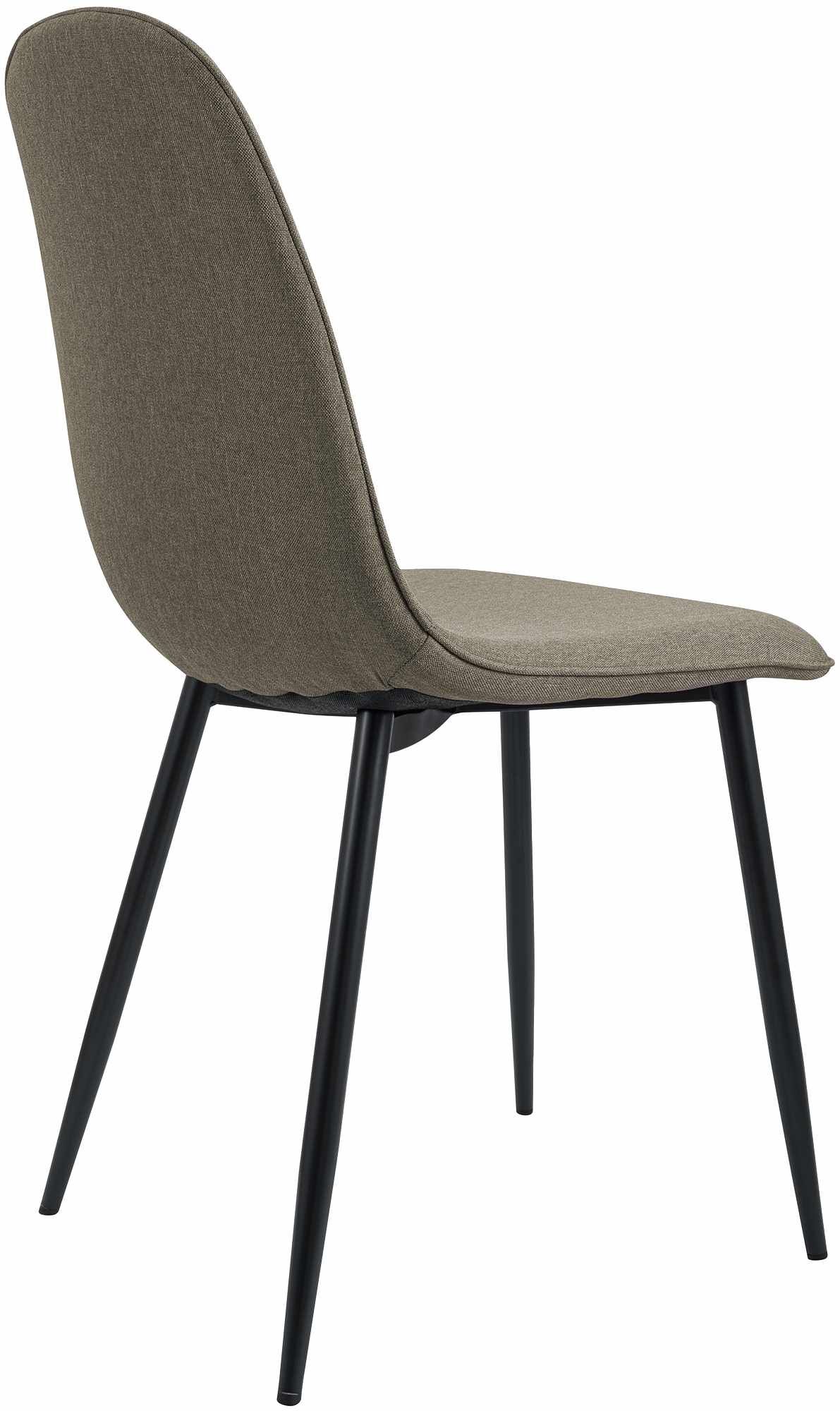 2er Set Esszimmerstuhl Maryam Stoff, taupe