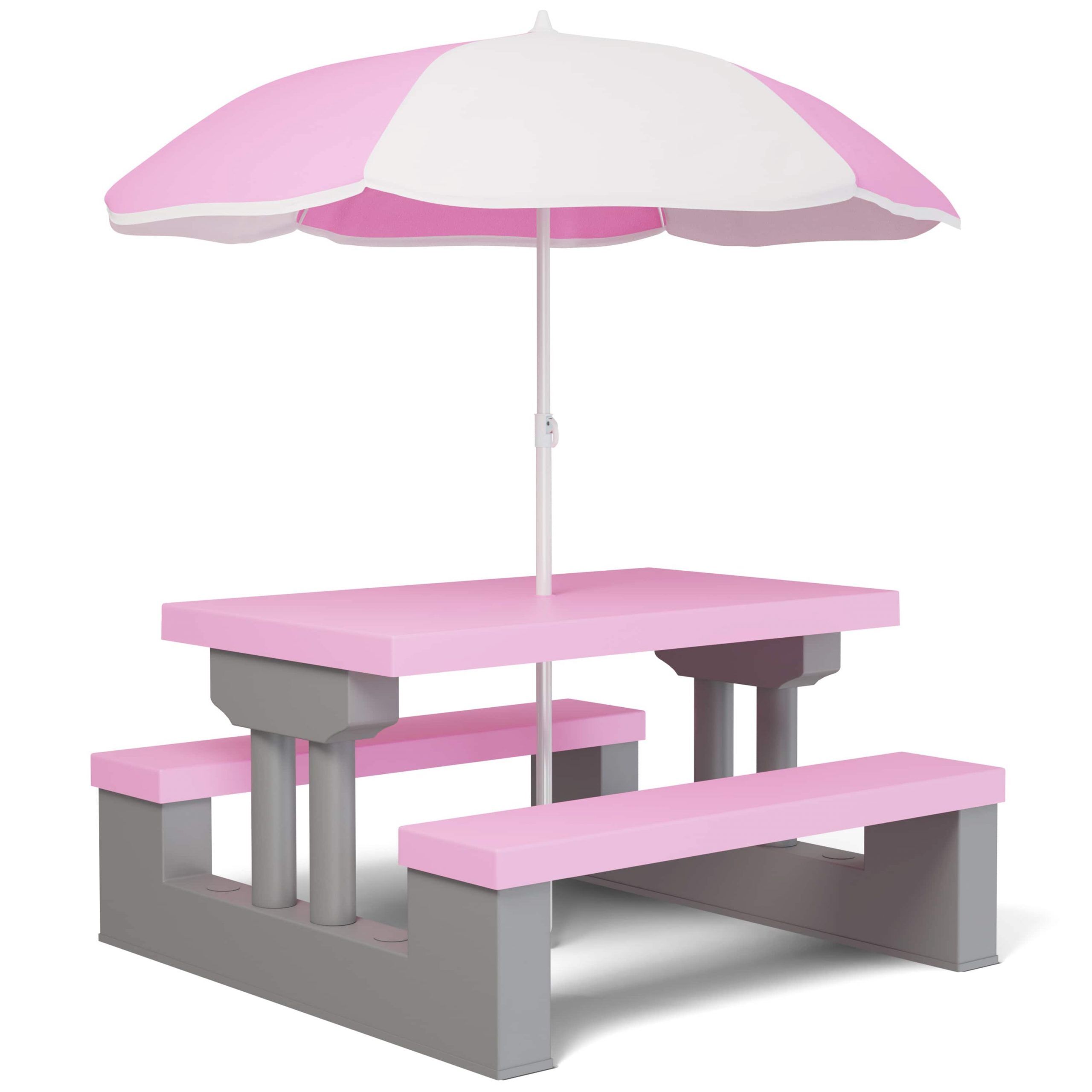 Kindersitzgruppe Pink mit Sonnenschirm