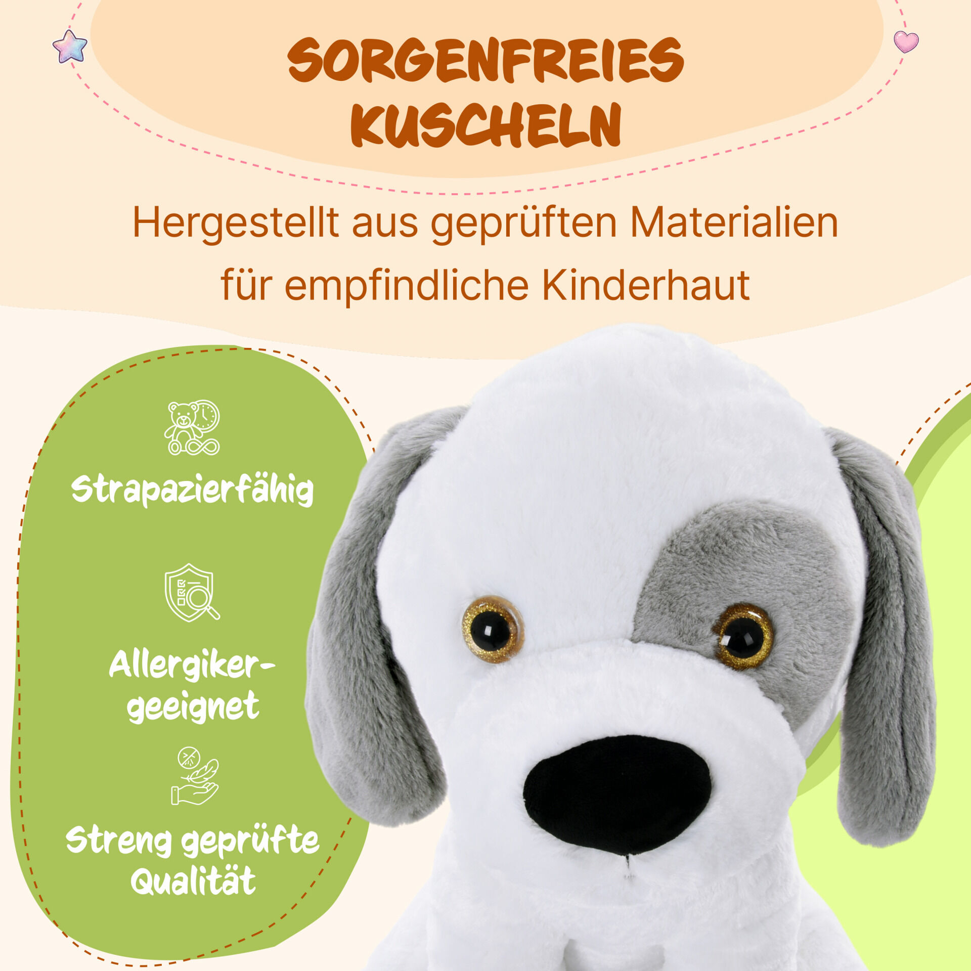Kuscheltier Hund 58cm