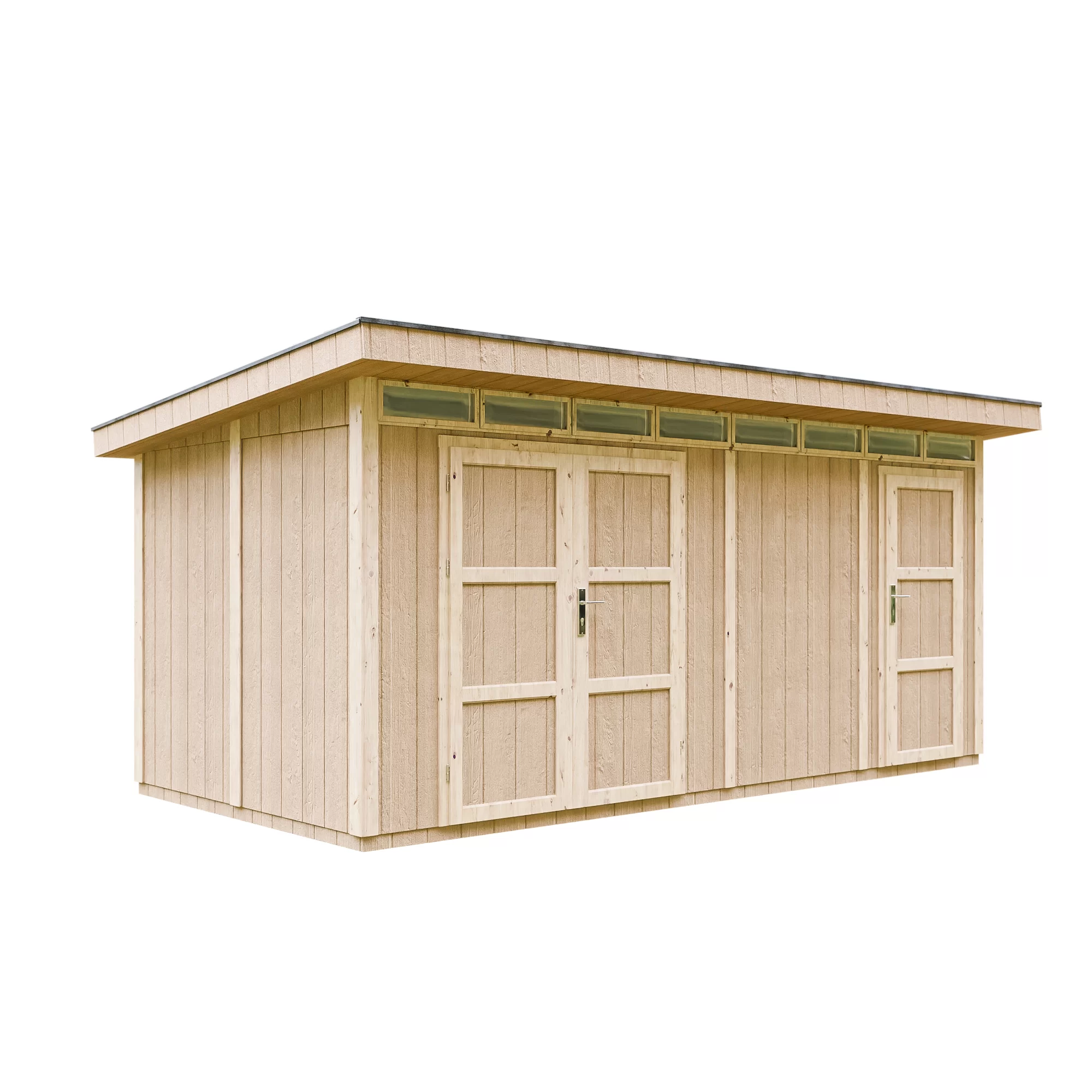 Pultdach Gartenhaus Norge 8 mit LP® SmartSide® M905C – 236 x 486 cm – 12 m2