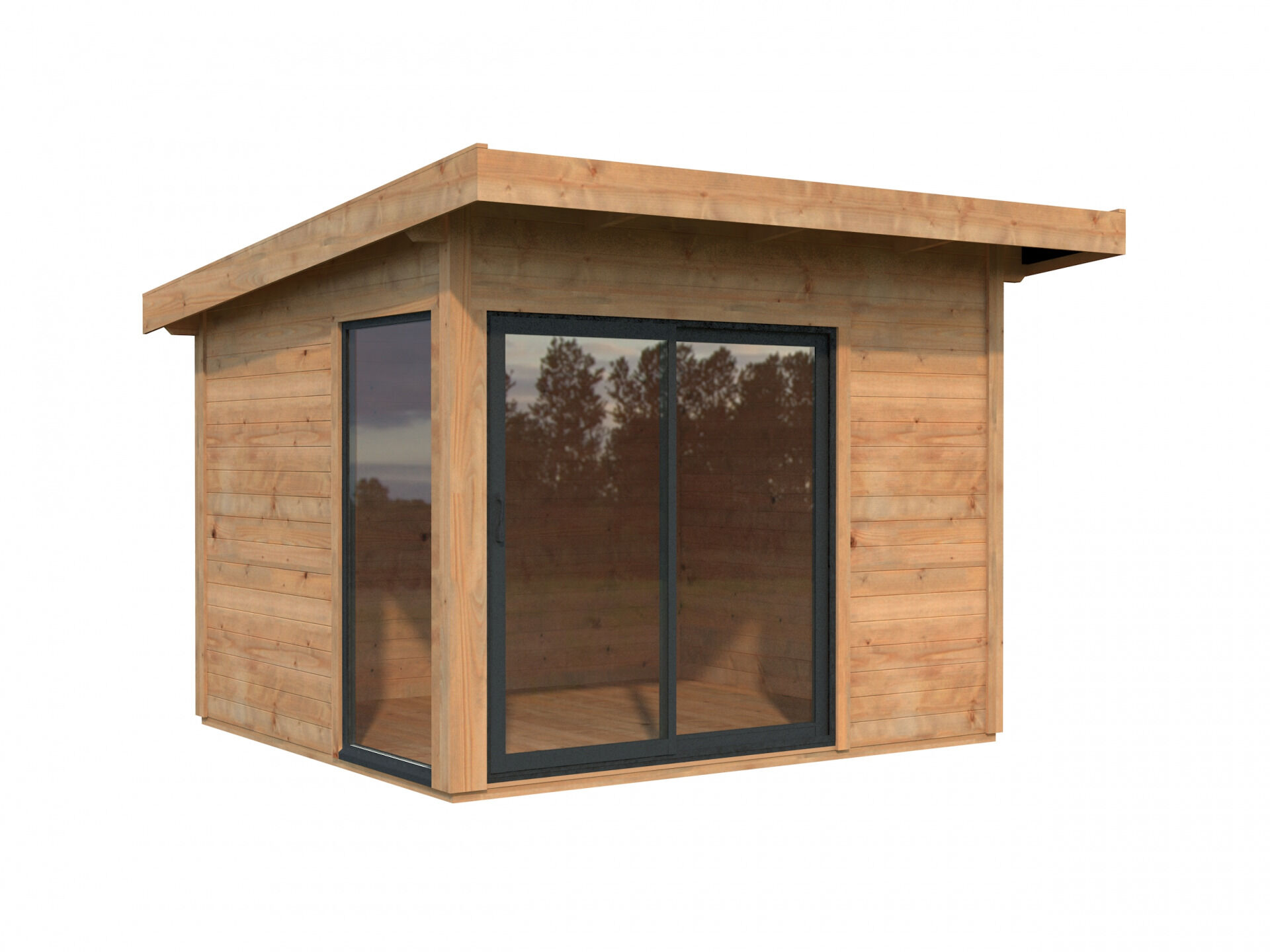 Palmako Pultdach Gartenhaus Andrea 7,5 m2 Slide Plus
