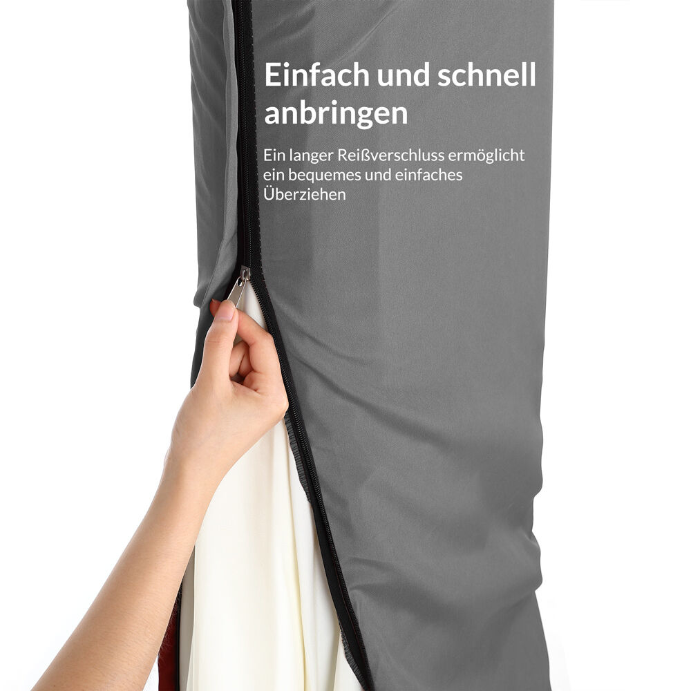 Abdeckung Ampelschirm Sonnenschirm Anthrazit 3m