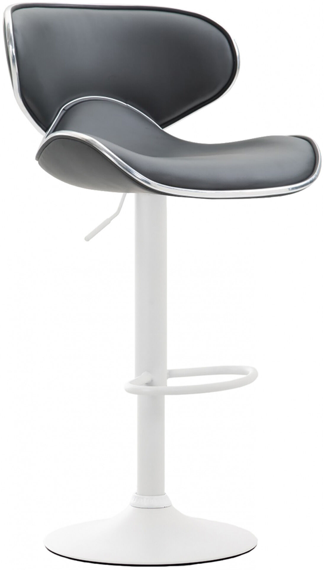 2er Set Barhocker Las Vegas V2 Kunstleder weiß, grau