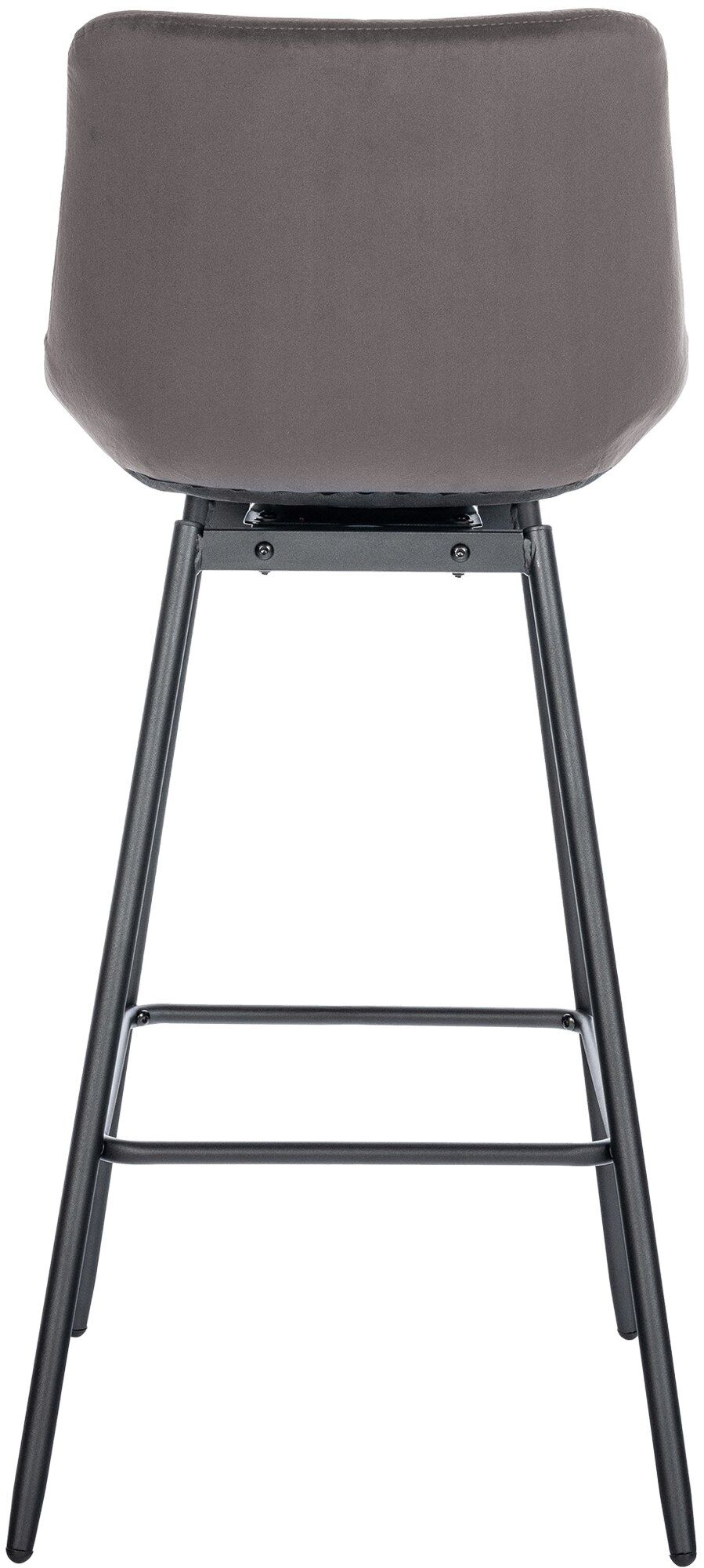 Barhocker Weston Schwenkbar Samt, grau