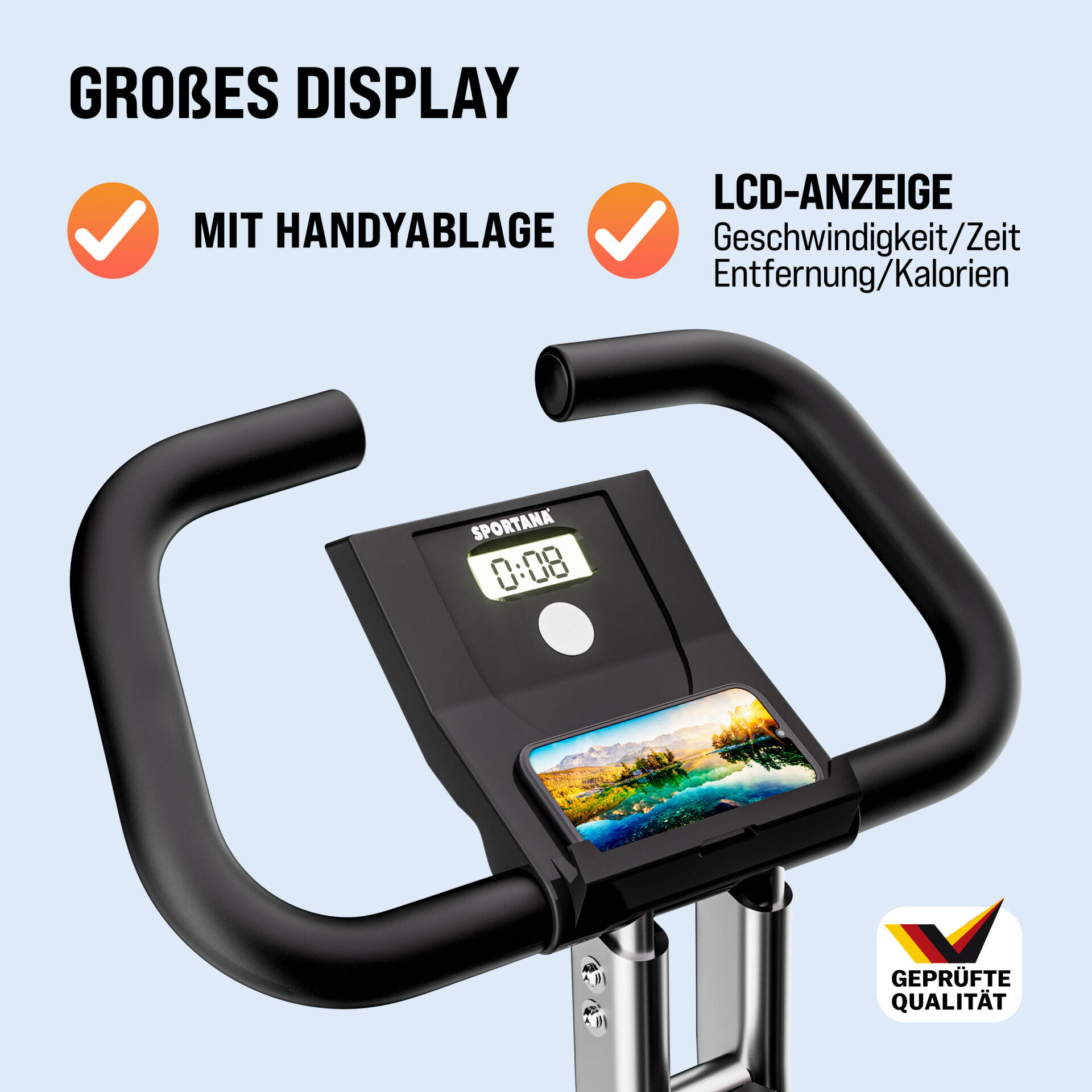 Heimtrainer Fahrrad Eagle2 71x44x110cm klappbar
