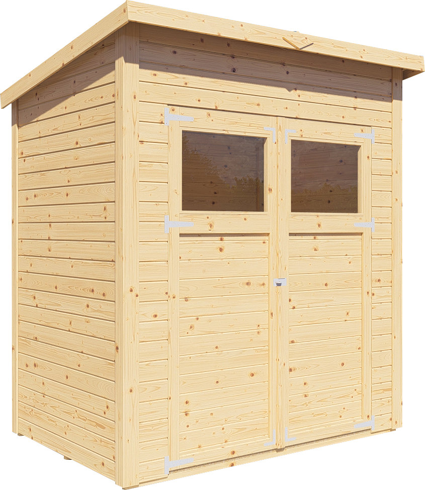 Gartenhaus Amrum 1 naturbelassen 180 x 120 cm