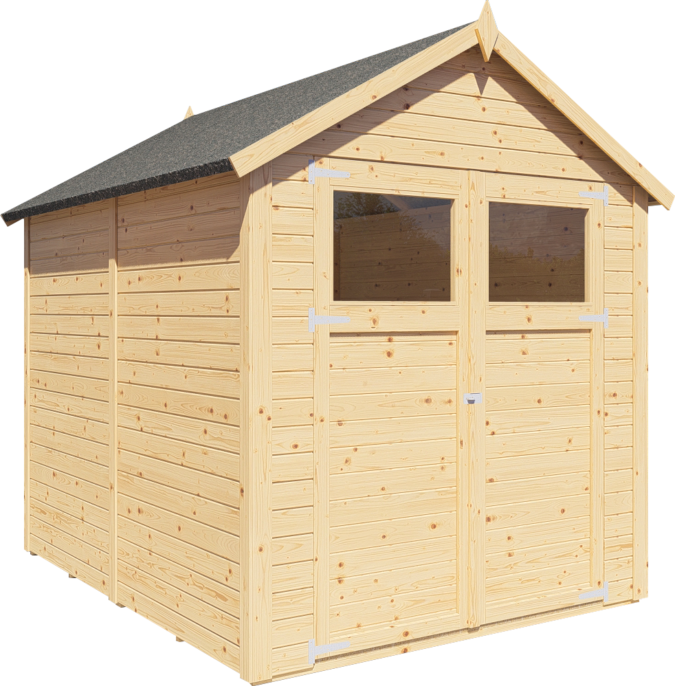 Gartenhaus Sylt 3 naturbelassen 180 x 238 cm