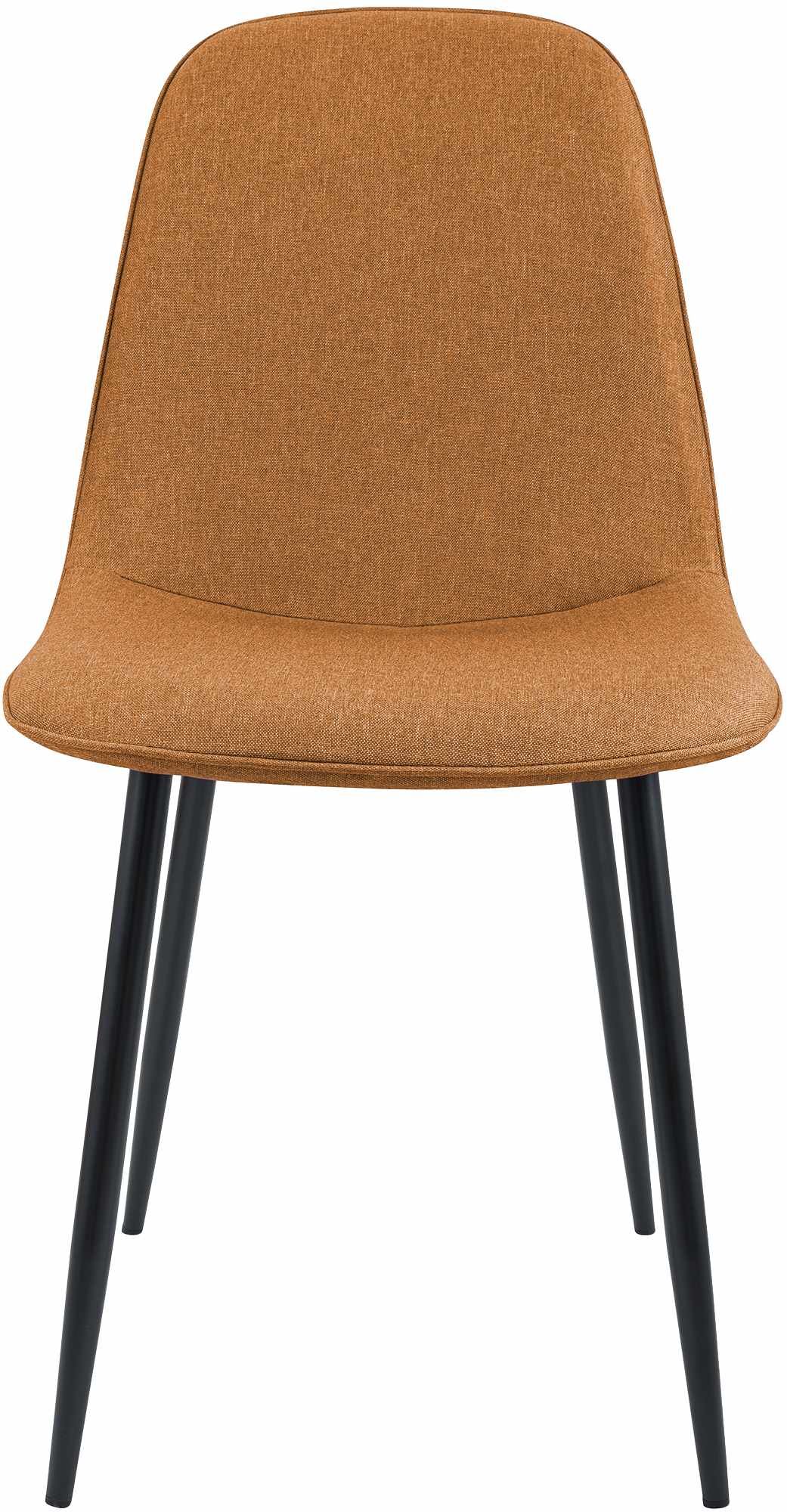 4er Set Esszimmerstuhl Maryam Stoff, orange