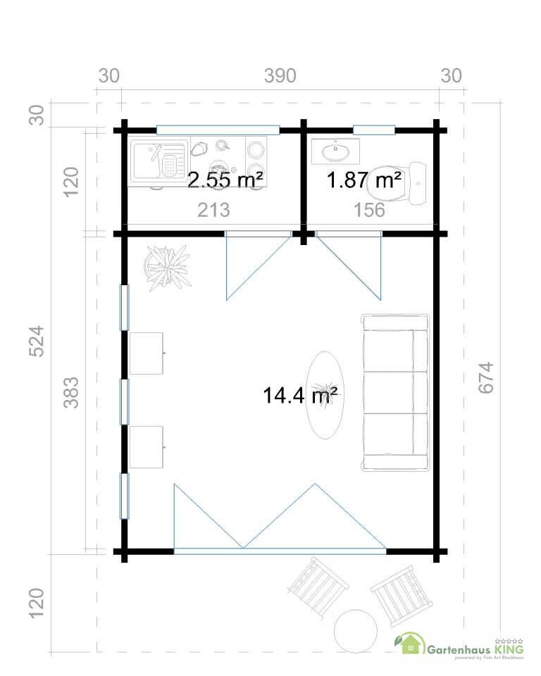Lasita Maja Wochenendhaus Exeter 1 Grundriss