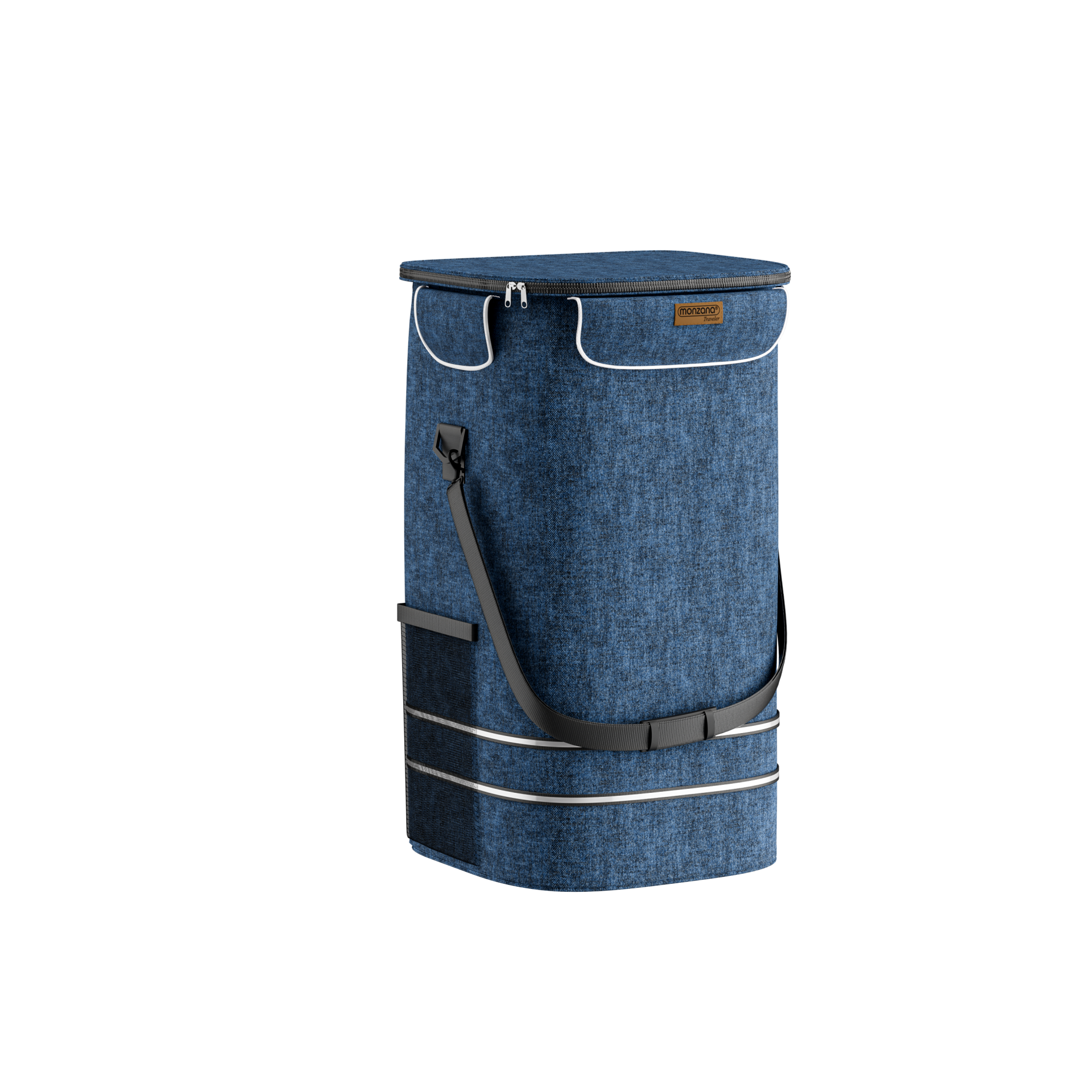 Einkaufstrolley Blau Alu 56L 31x24x54cm