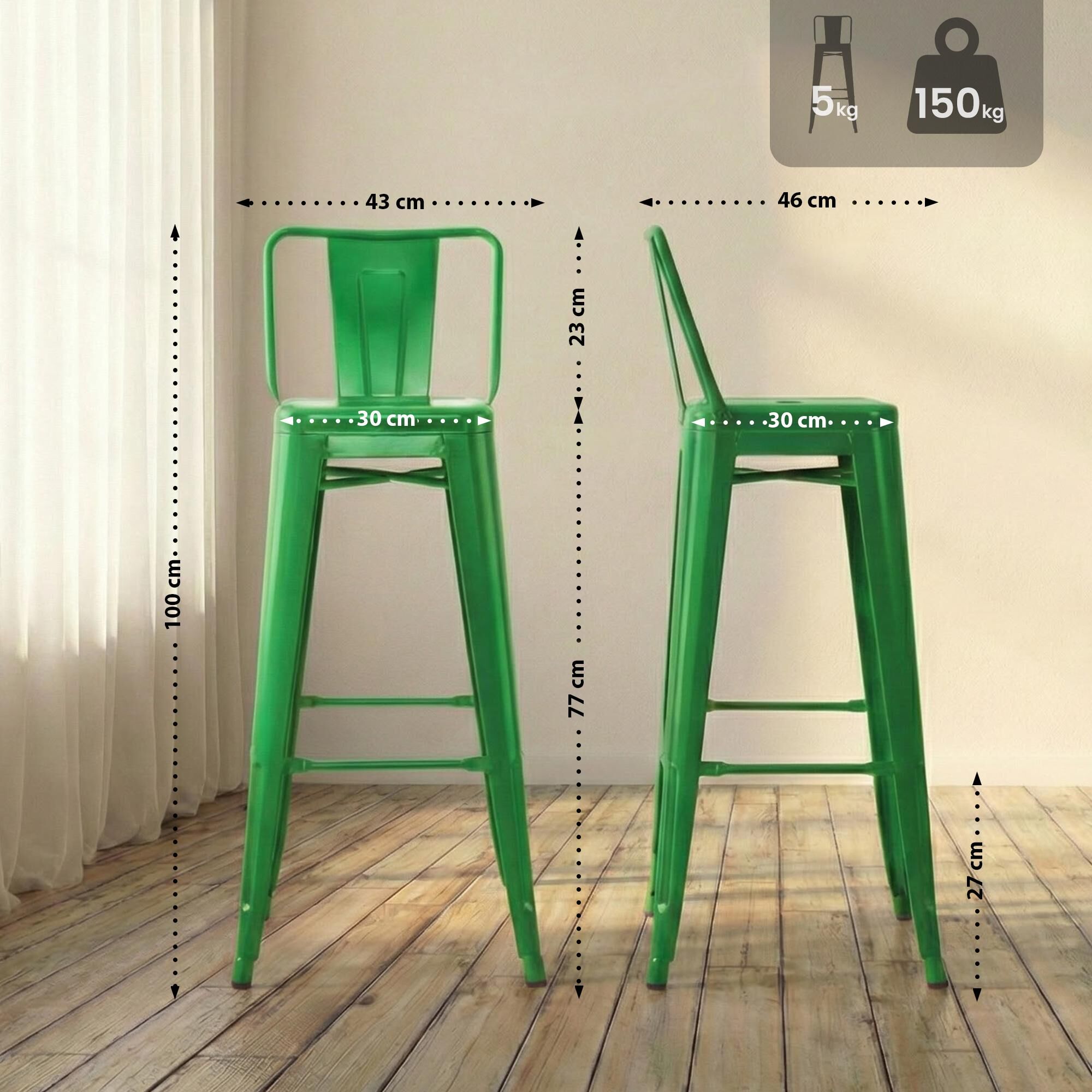 Barhocker Mason, grün