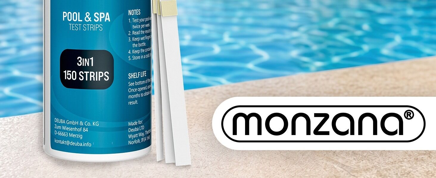 Pool Teststreifen 3in1 Wassertester 150 Stück für Pool Schwimmbad Whirlpool Spa chemisch pH Chlor Alkalinität