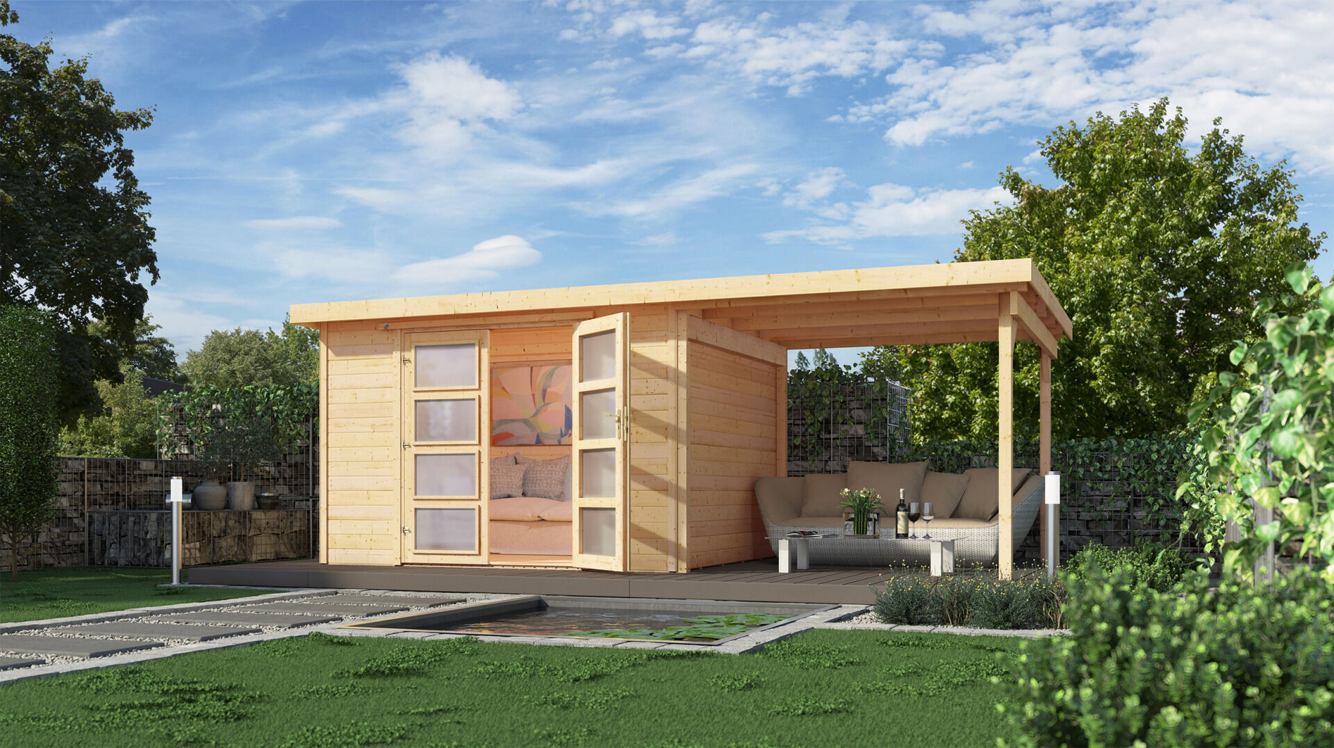 weka Gartenhaus 321 B 5,5x2,4m