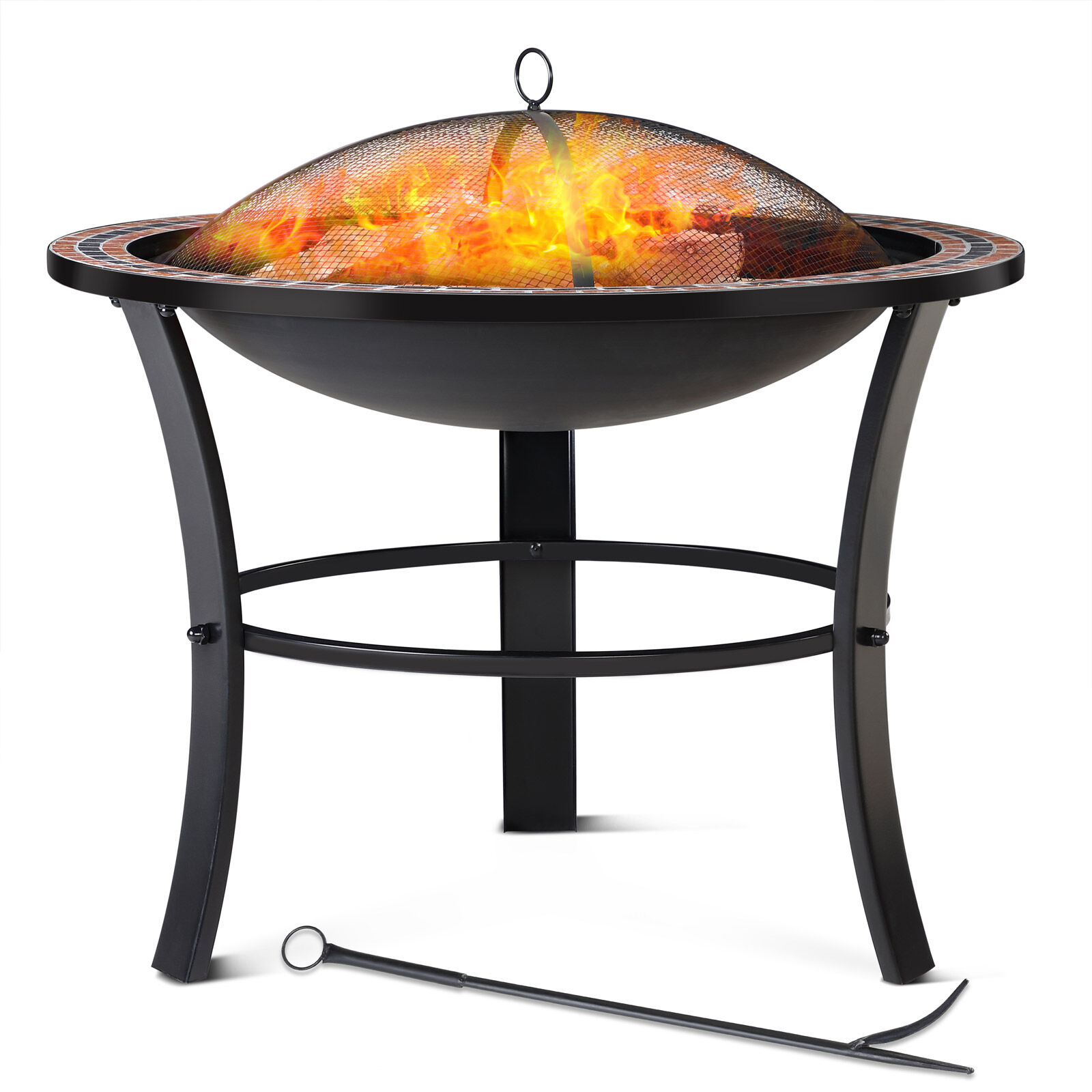 Feuerschale Fuoco Mosaik Stahl Ø76cm