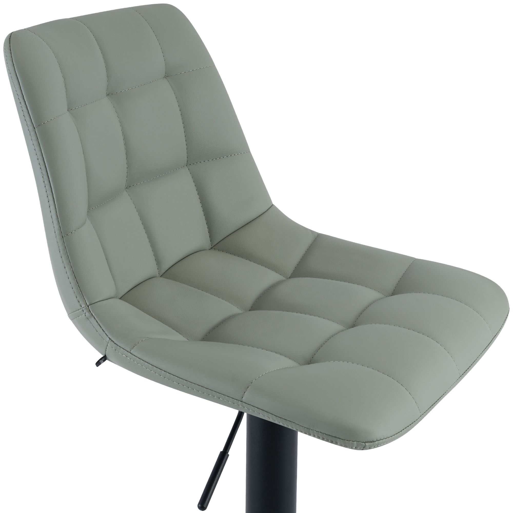 Barhocker Mapun Kunstleder, grau