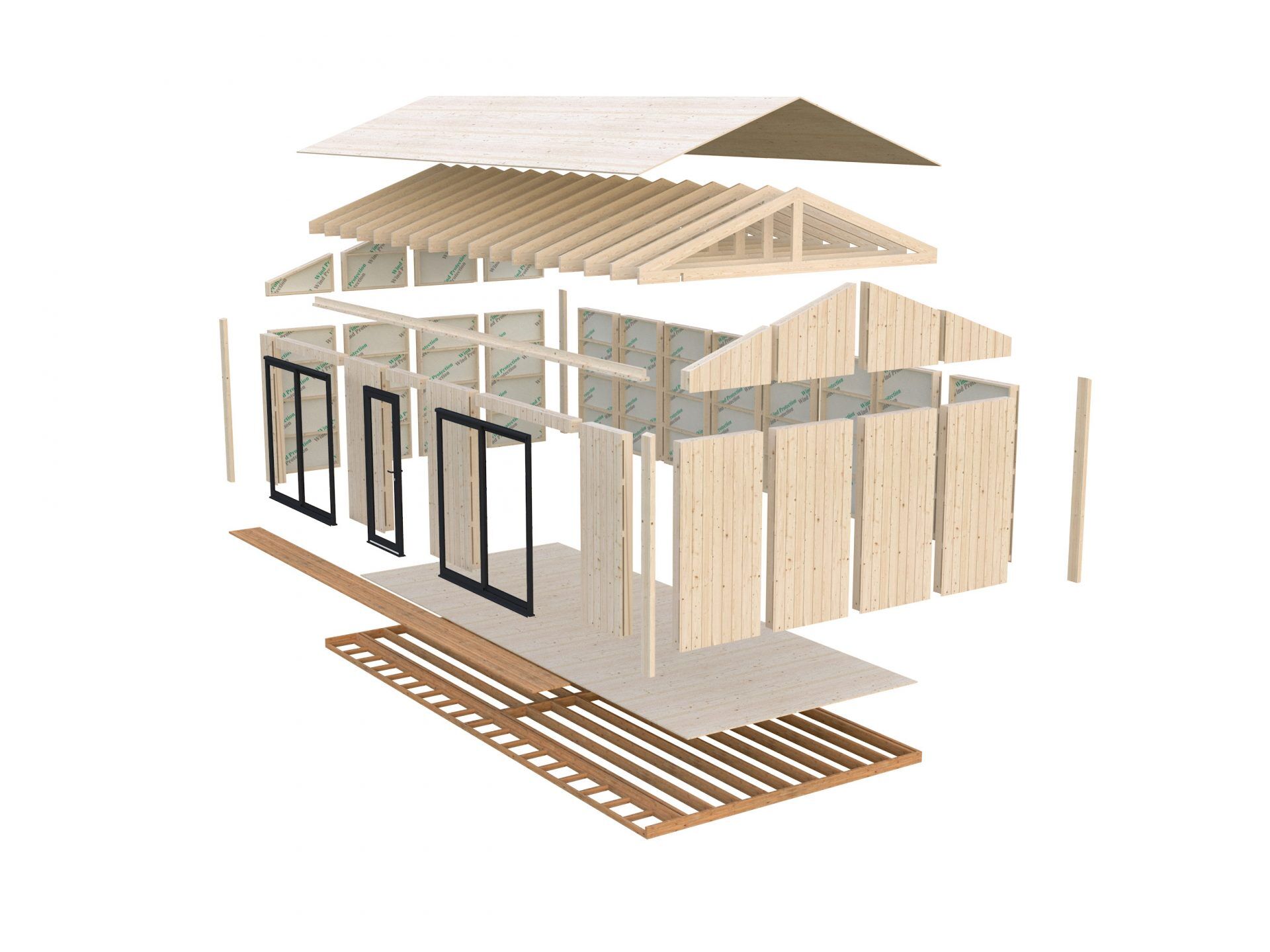 Palmako Tinyhaus Gartenhaus Rebekka 31,8 m²