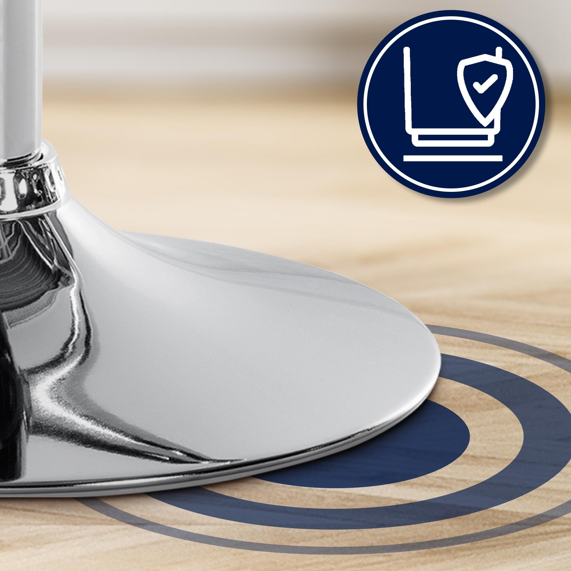 Barhocker Olinda Samt chrom, braun