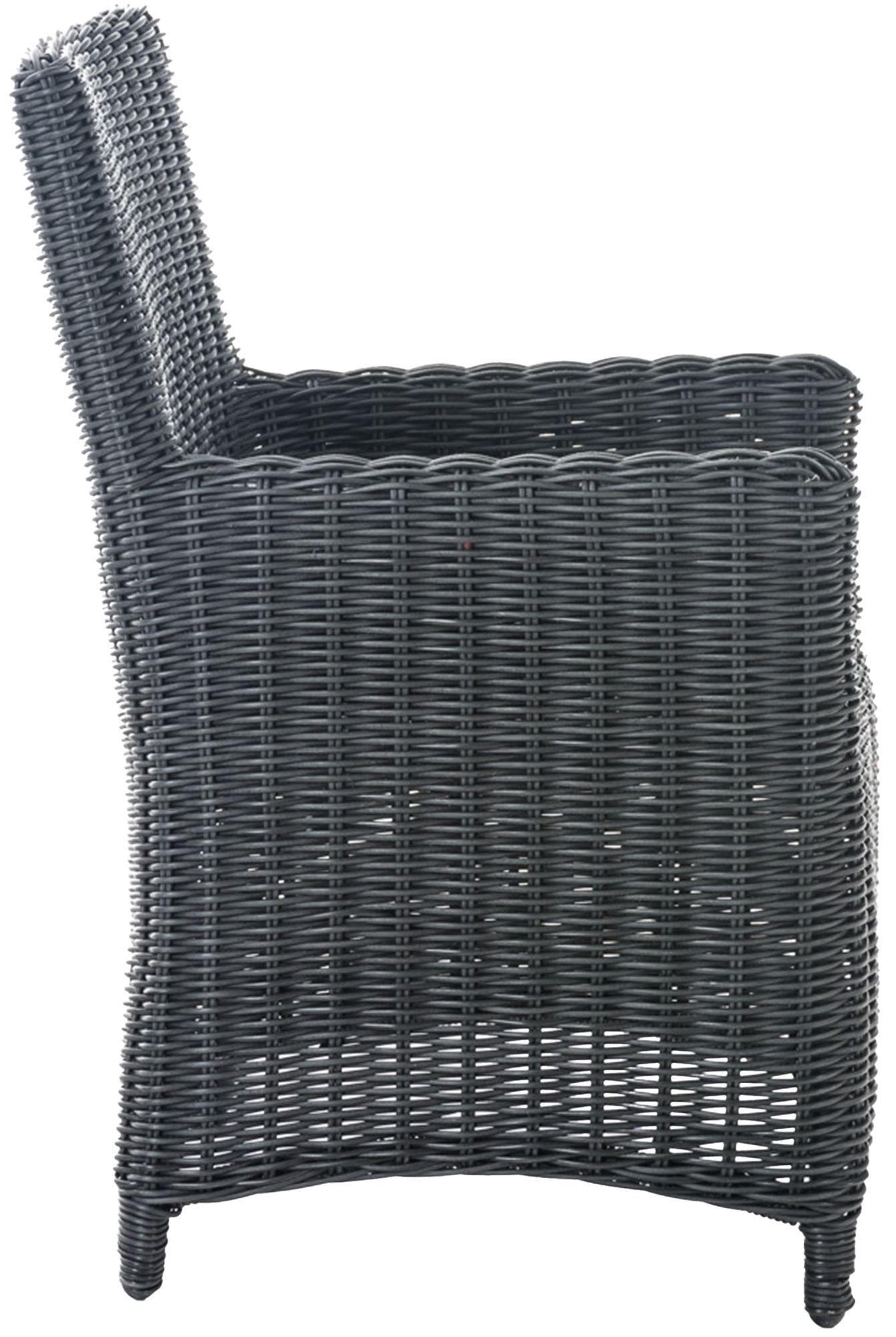 6er Set Stuhl Fontana / Sankt Marlo Anthrazit 5mm, schwarz