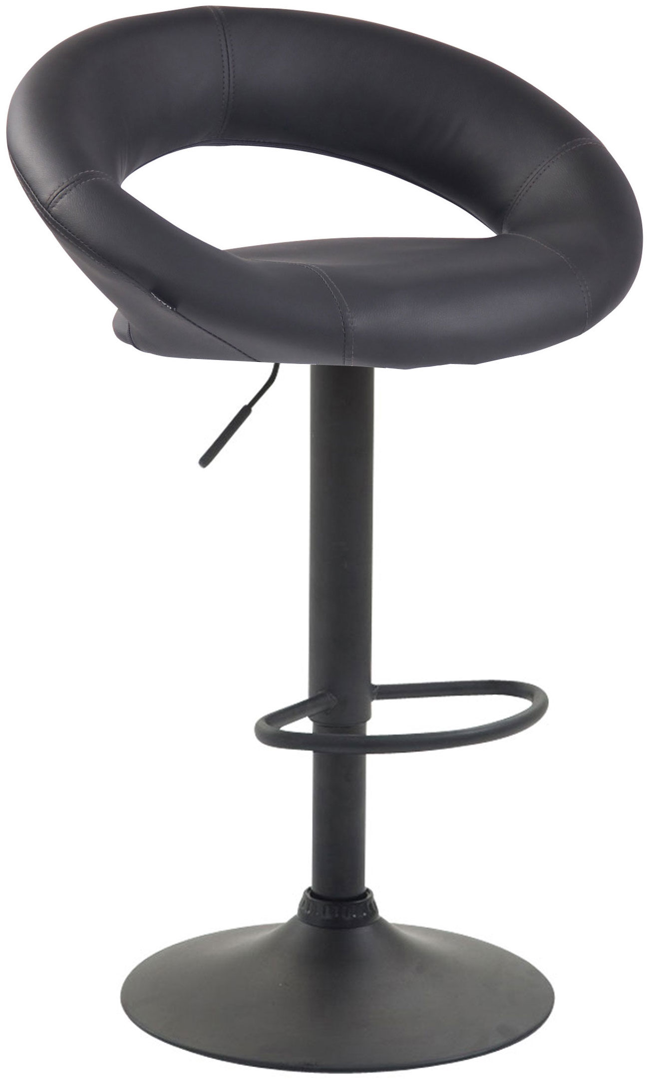635795 Barhocker Olinda Kunstleder schwarz, grau