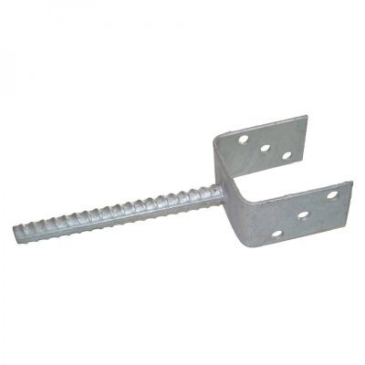 Bodenanker, leicht, feuerverzinkt, für Pfosten 9 x 9 cm