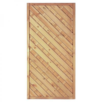 Maxi-Diagonal 1 90 x 180 cm, Rahmen 45/45 mm, kdi grün, Lamellen geriffelt &amp; geschraubt