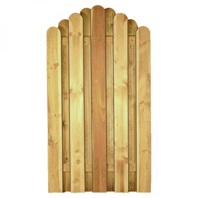 DAAN-Serie Bogen, 100 x 180/160 cm, kdi-grün, Lamellen 20 x 145 mm, geschraubt