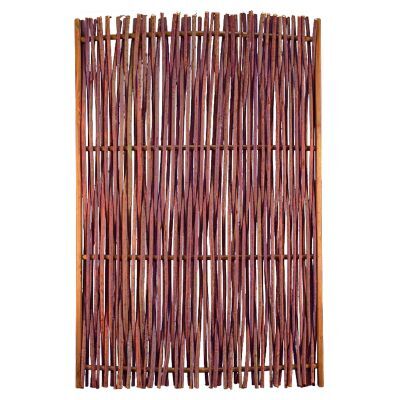 PEPE Haselnusszaun, 120 x 180 cm, Haselnussruten, Rahmen ca. 45 x 25 mm, braun gebeizt