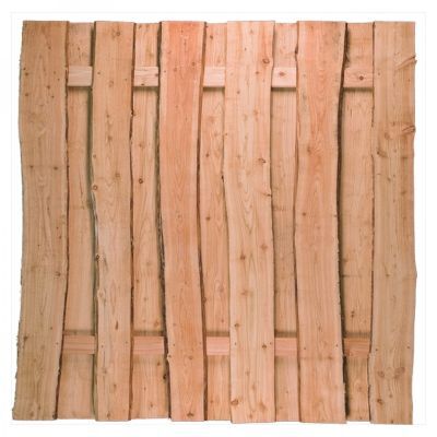 JÜTLAND-Serie Lärche, 180 x 180 cm, Riegel 30/80 mm, Bretter sägerau ca. 20mm mit Baumkante