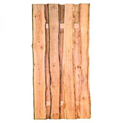 JÜTLAND-Serie Lärche, 90 x 180 cm, 90 x 180 cm, Riegel 30/80 mm, Bretter sägerau ca. 20mm mit Baumkante