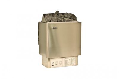 FinTec E- Saunaofen Set Irmina 9 KW, inkl. ext. Steuerung, Edelstahl Outdoor