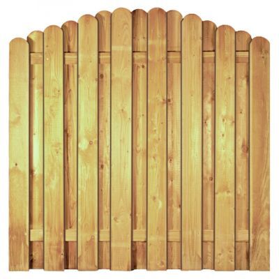 DAAN-Serie Bogen, 180 x 180/160 cm, kdi-grün, Lamellen 20 x 145 mm, geschraubt